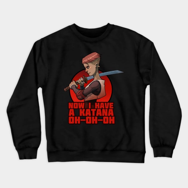 Katana Crewneck Sweatshirt by santaplix 